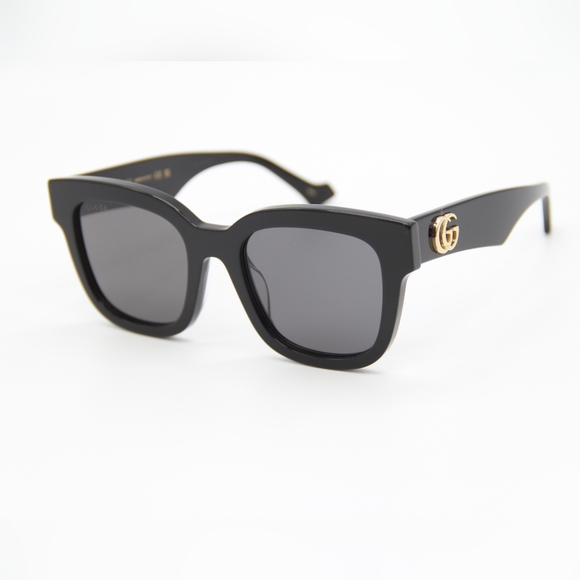 NEW GUCCI SQUARE SUNGLASSES GG0998S 001 WOMEN’S GUCCI GG0998S BLACK EYEWEAR - Picture 6 of 12